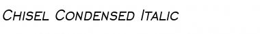Download Chisel Condensed Italic Font Title Preview
