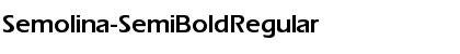 Download Semolina-SemiBold Regular Font Title Preview