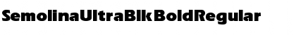 Download SemolinaUltraBlk Bold Regular Font Title Preview