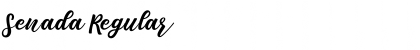 Download Senada Regular Font Title Preview