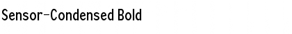 Download Sensor-Condensed Bold Font