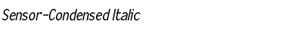 Download Sensor-Condensed Italic Font