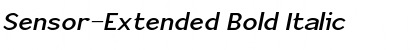 Download Sensor-Extended Bold Italic Font