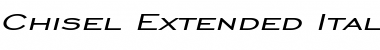 Download Chisel Extended Italic Font Title Preview