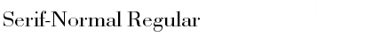 Download Serif-Normal Regular Font