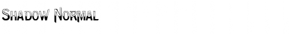 Download Shadow Normal Font Title Preview