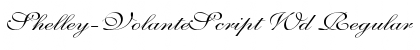 Download Shelley-VolanteScript Wd Regular Font Title Preview