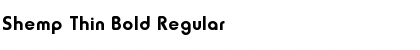 Download Shemp Thin Bold Regular Font Title Preview