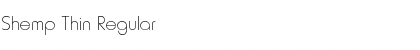 Download Shemp Thin Regular Font Title Preview