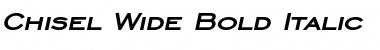 Download Chisel Wide Bold Italic Font Title Preview