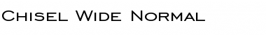 Download Chisel Wide Normal Font Title Preview