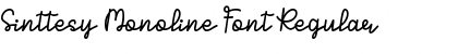 Download Sinttesy Monoline Font Regular Font