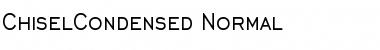 Download ChiselCondensed Normal Font Title Preview