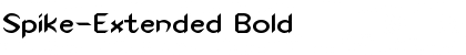 Download Spike-Extended Bold Font