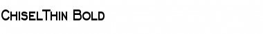 Download ChiselThin Bold Font Title Preview