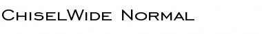 Download ChiselWide Normal Font Title Preview