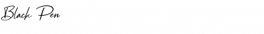 Download Black Pen Regular Font Title Preview
