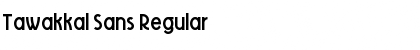 Download Tawakkal Sans Regular Font Title Preview