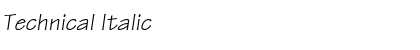 Download Technical Italic Font Title Preview