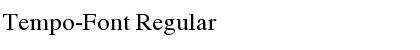 Download Tempo-Font Regular Font Title Preview