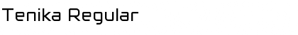 Download Tenika Regular Font Title Preview