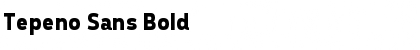 Download Tepeno Sans Bold Font Title Preview