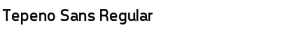 Download Tepeno Sans Regular Font Title Preview