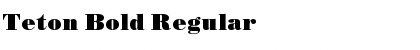 Download Teton Bold Regular Font Title Preview