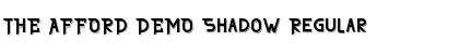 Download THE AFFORD DEMO Shadow Regular Font