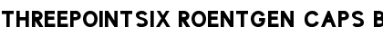 Download ThreePointSix Roentgen Caps Bold Font