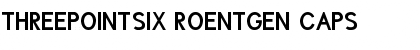 Download ThreePointSix Roentgen Caps Font