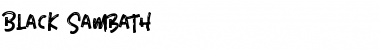 Download Black Sambath Regular Font Title Preview