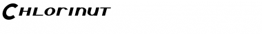 Download Chlorinut Regular Font Title Preview