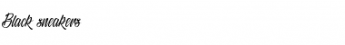 Download Black Sneakers Regular Font Title Preview