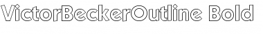 Download VictorBeckerOutline Bold Font Title Preview