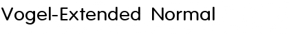 Download Vogel-Extended Normal Font Title Preview