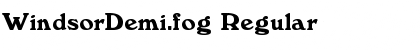 Download WindsorDemi.fog Regular Font Title Preview