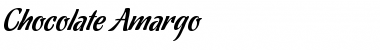 Download Chocolate Amargo Regular Font Title Preview