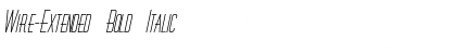 Download Wire-Extended Bold Italic Font Title Preview