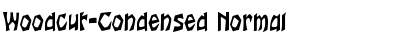 Download Woodcut-Condensed Normal Font Title Preview