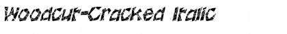 Download Woodcut-Cracked Italic Font Title Preview