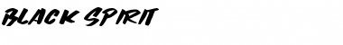 Download Black Spirit Regular Font Title Preview