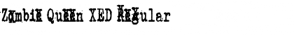 Download Zombie Queen XED Regular Font
