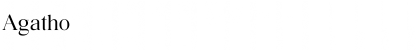 Download Agatho Light Font Title Preview