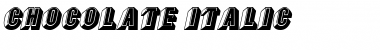 Download Chocolate Italic Font Title Preview