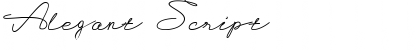 Download Alegant Script Regular Font Title Preview