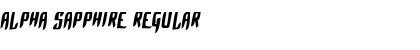 Download Alpha Sapphire Regular Font Title Preview