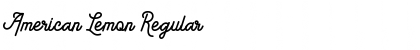 Download American Lemon Regular Font Title Preview