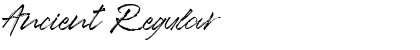 Download Ancient Regular Font Title Preview