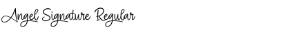 Download Angel Signature Regular Font Title Preview